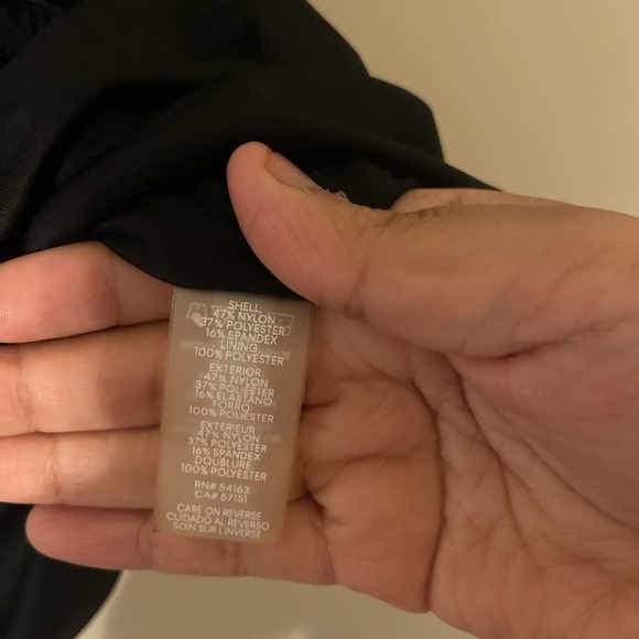 Calvin Klein Plus Size Velvet Printed Crew Neck Elbow Sleeve Draped Top 3X - Picture 5 of 5